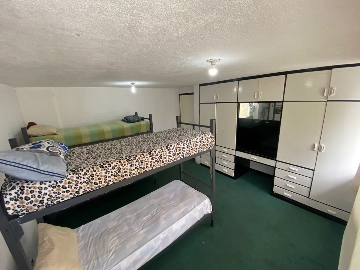 Dormitorio de la casa de acogida