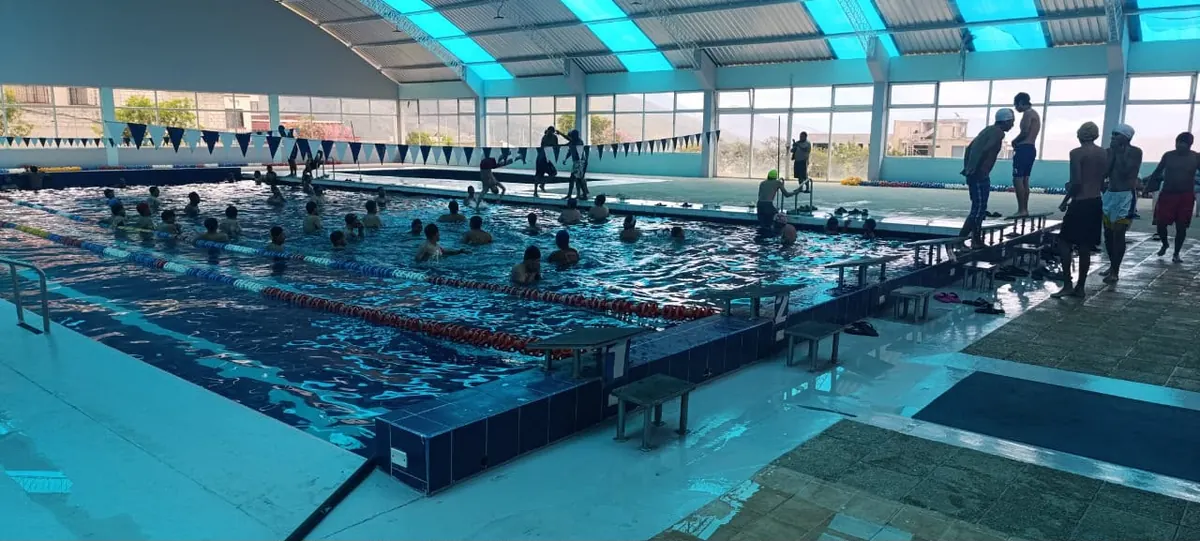 Salida deportiva a una piscina